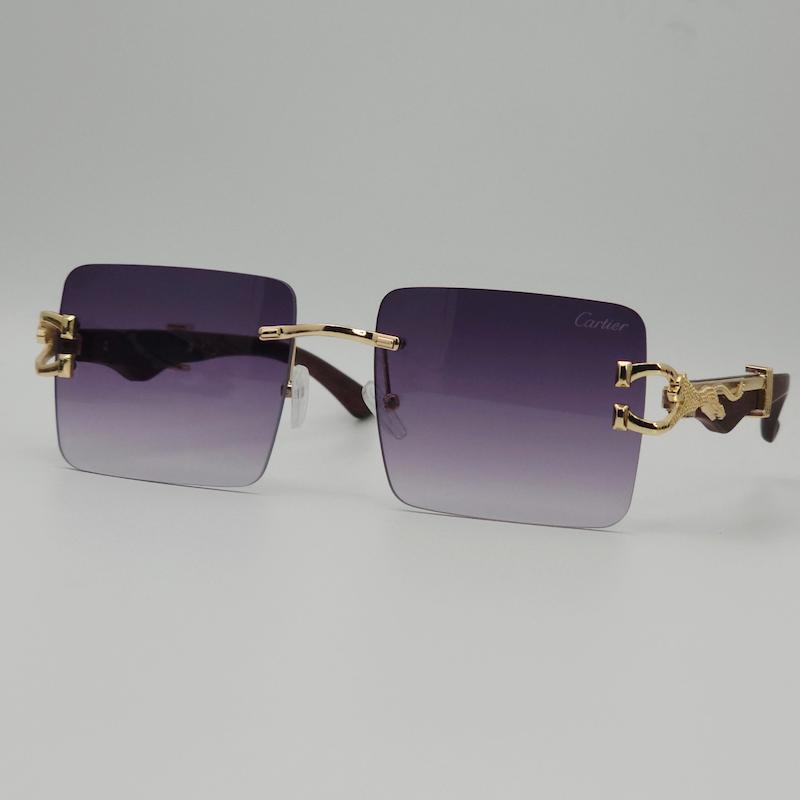 عینک آفتابی زنانه کارتیر Cartier ضد اشعه UV400 ایتالیایی کد 7486
