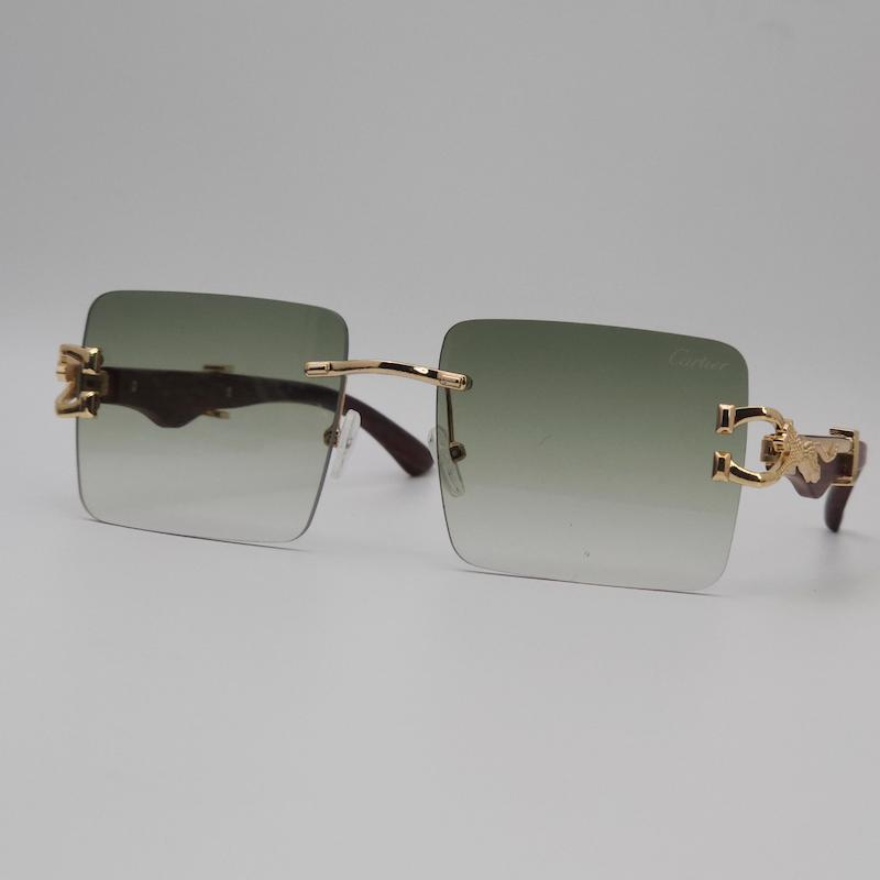 عینک آفتابی زنانه کارتیر Cartier ضد اشعه UV400 ایتالیایی کد 7488