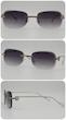 عینک آفتابی مردانه و زنانه کارتیر Cartier ضد اشعه UV400 ایتالیایی کد 7541