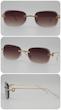 عینک آفتابی مردانه و زنانه کارتیر Cartier ضد اشعه UV400 ایتالیایی کد 7542