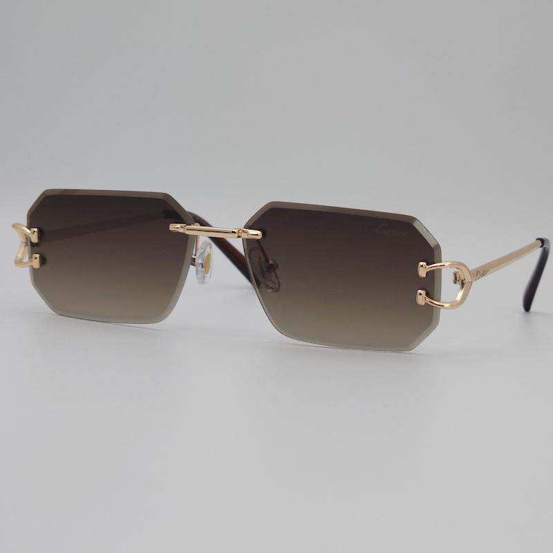 عینک آفتابی مردانه و زنانه کارتیر Cartier T82200513 ضد اشعه UV400 ایتالیایی کد 7552