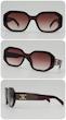 عینک آفتابی زنانه طرح لویی ویتون Louis Vuitton W90212 ضد اشعه UV400 کد 7691