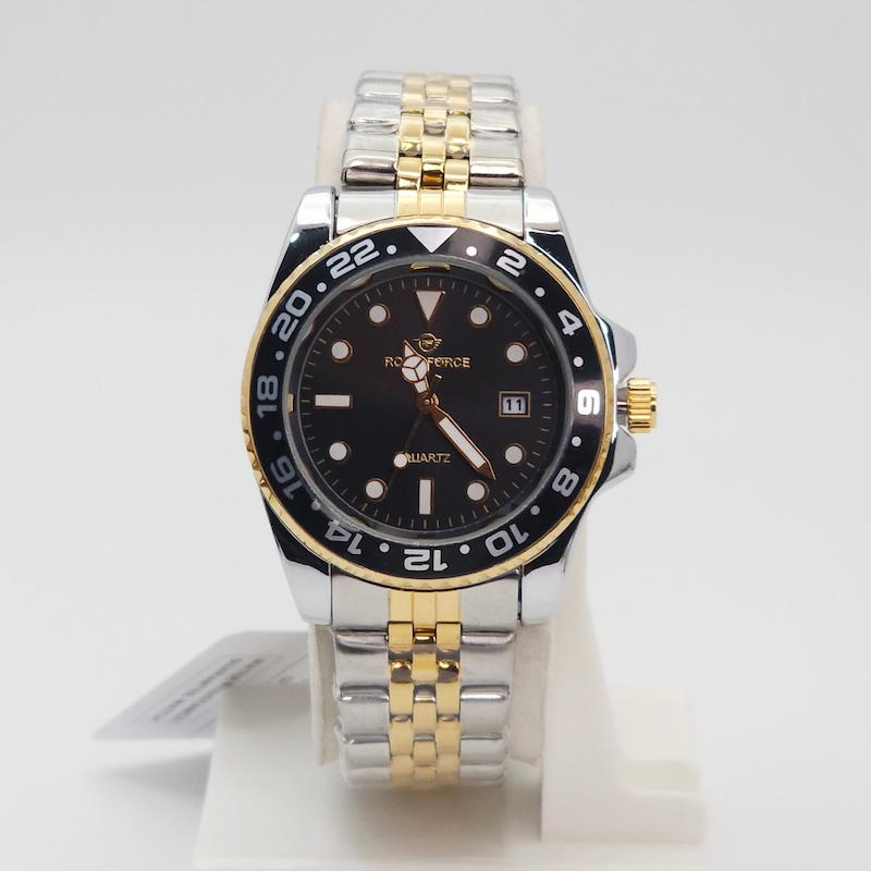 ساعت مچی مردانه رویال فورس RoyalForce RF0209M با موتور کوارتز و طرح رولکس کد 1640