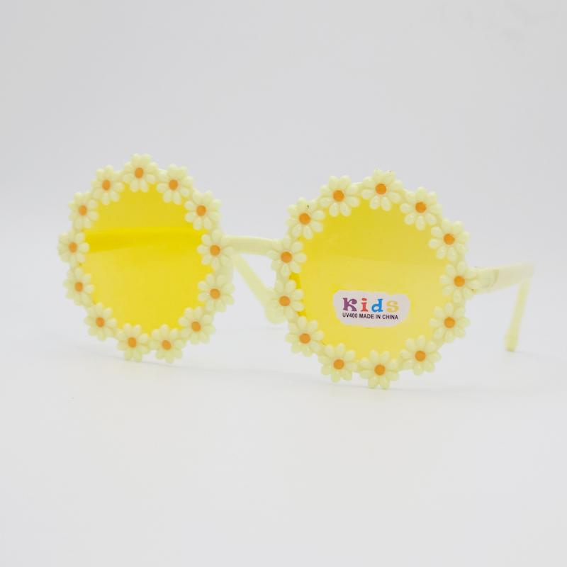 عینک آفتابی بچگانه طرح گل با شیشههای ضد اشعه UV کد 8117