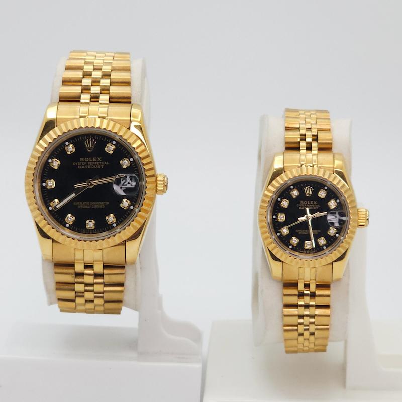 ساعت مچی ست مردانه و زنانه رولکس دیت جاست Rolex Date Just سری های‌کپی مسترکوالیتی کد 3699