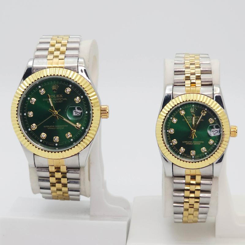 ساعت مچی ست مردانه و زنانه رولکس دیت جاست Rolex date just تاریخ دار کد 3683