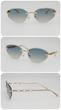 عینک آفتابی مردانه و زنانه لویی ویتون Louis Vuitton 68064 ضداشعه UV400 کد 8401