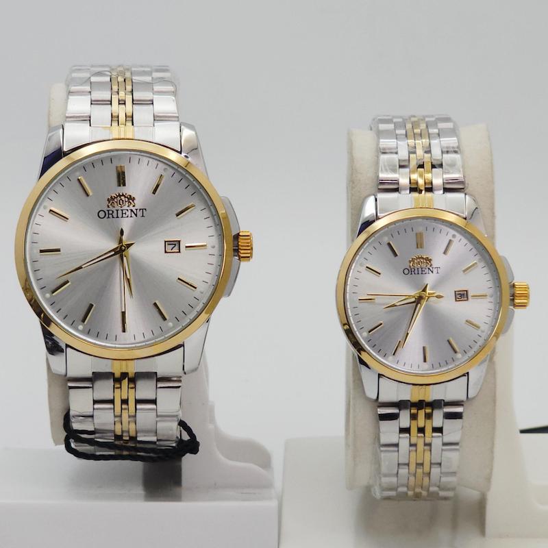 ساعت مچی ست مردانه و زنانه اورینت Orient 2388 با موتور کوارتز ژاپن و رنگ ثابت کد 1846