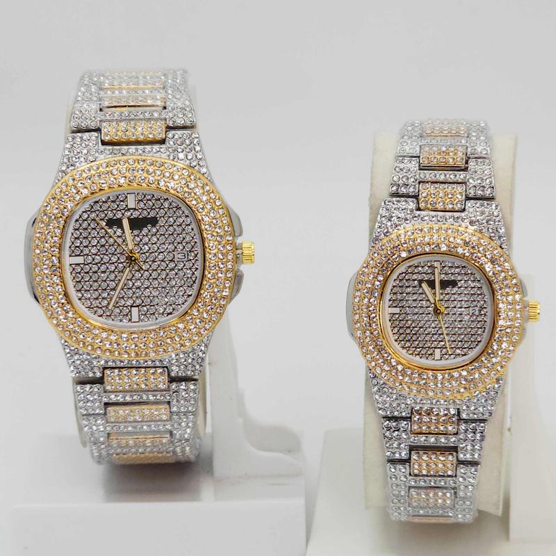 ساعت مچی ست مردانه و زنانه پتک فیلیپ Patek Philippe فول نگین کد 1853