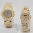 ساعت مچی ست مردانه و زنانه پتک فیلیپ Patek Philippe فول نگین کد 1854