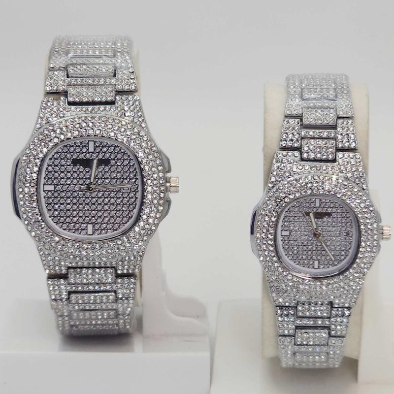ساعت مچی ست مردانه و زنانه پتک فیلیپ Patek Philippe فول نگین کد 1855