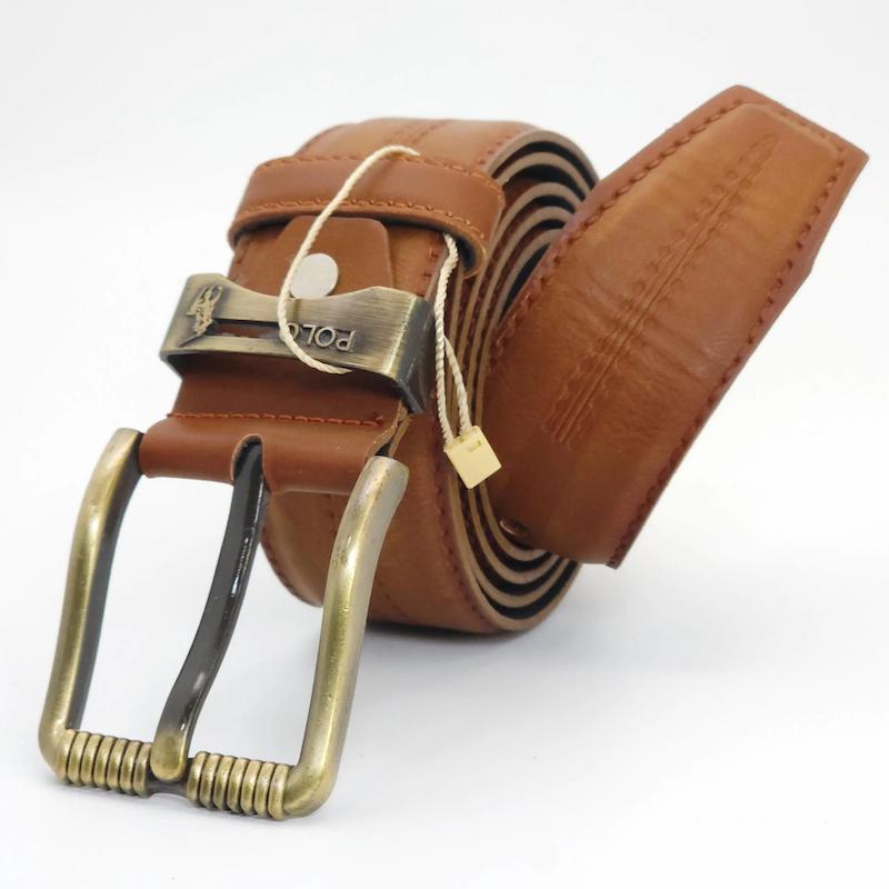 کمربند مردانه پلو Polo چرم مصنوعی (فوم با کیفیت) مناسب شلوار کتان و جین کد 30334