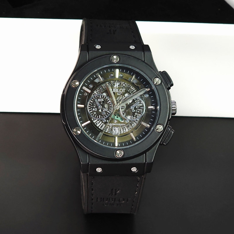 ساعت مچی مردانه هابلوت ژنو Hublot Geneve 882888 ، ساعت هابلوت مردانه ، ساعت مردانه هابلوت سبک ۳موتوره کد ۲۲۴