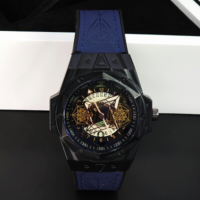 ساعت مچی مردانه هابلوت ژنو Hublot Geneve 582888 ، ساعت هابلوت عنکبوتی ، ساعت هابلوت کهکشانی سبک ۳موتوره کد ۲۲۷