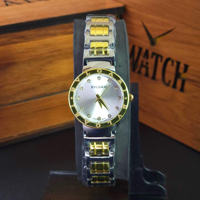 ساعت مچی زنانه بولگاری BVLGARI با موتور ژاپنی ، مناسب استایل مینیمال ، کژوال و مجلسی  کد 3215