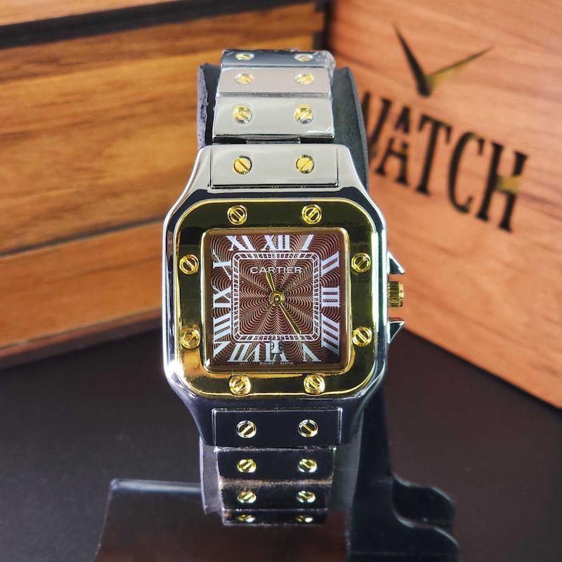 ساعت مچی زنانه کارتیر CARTIER با موتور ژاپنی ، انتخابی شیک برای استایل های خاص ، سایز سه کد 3244