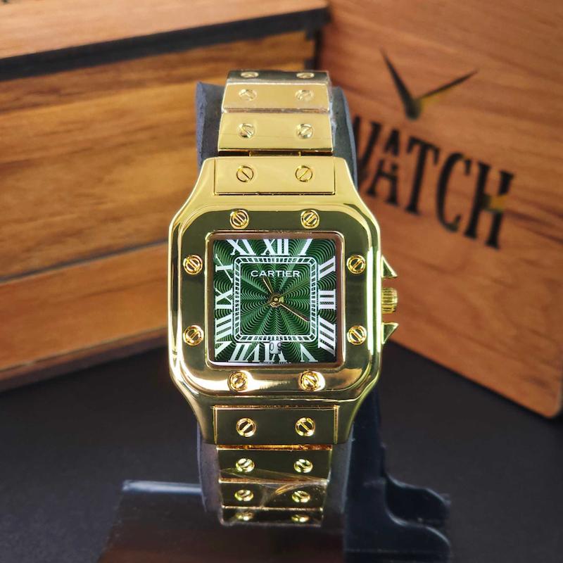 ساعت مچی زنانه کارتیر CARTIER با موتور ژاپنی ، انتخابی شیک برای استایل های خاص ، سایز سه کد 3245