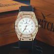 ساعت مچی زنانه هابلوت HUBLOT A919L با موتور کوارتز ژاپن و قاب فول نگین کد 3310