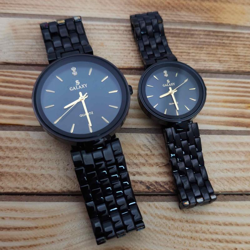 ساعت مچی ست مردانه و زنانه گلکسی Galaxy GS2380 با موتور کوارز ژاپن و رنگ ثابت کد 3686