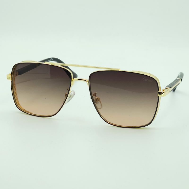 عینک آفتابی مردانه و زنانه کارتیر Cartier 2498  ضد اشعه UV400 ایتالیایی کد 7093
