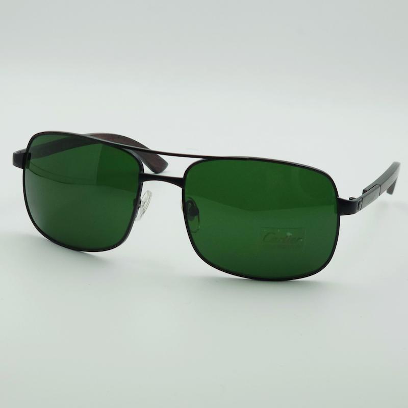 عینک آفتابی مردانه و زنانه کارتیر Cartier T8200487 عدسی ها سنگ و ضد اشعه UV400 کد 7102