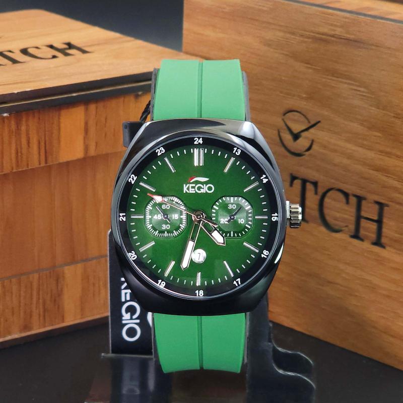 ساعت مچی مردانه کی جیو Kegio K011 سبک 3 موتوره و تاریخ دار کد 3760
