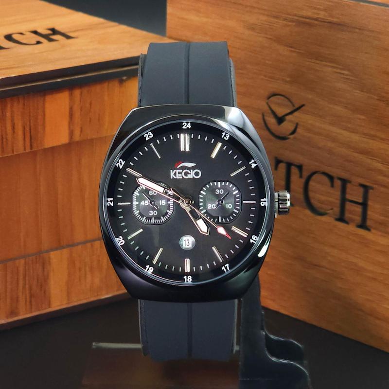 ساعت مچی مردانه کی جیو Kegio K011 سبک 3 موتوره و تاریخ دار کد 3761