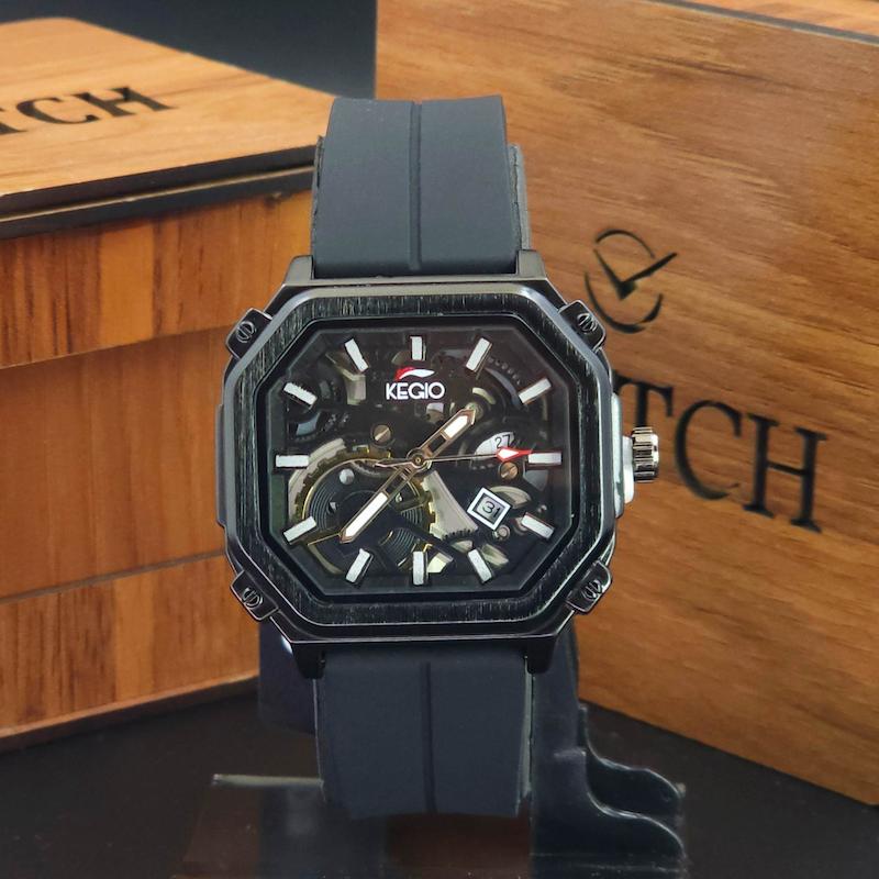 ساعت مچی مردانه کی جیو Kegio K015 سبک 3 موتوره و تاریخ دار کد 3766