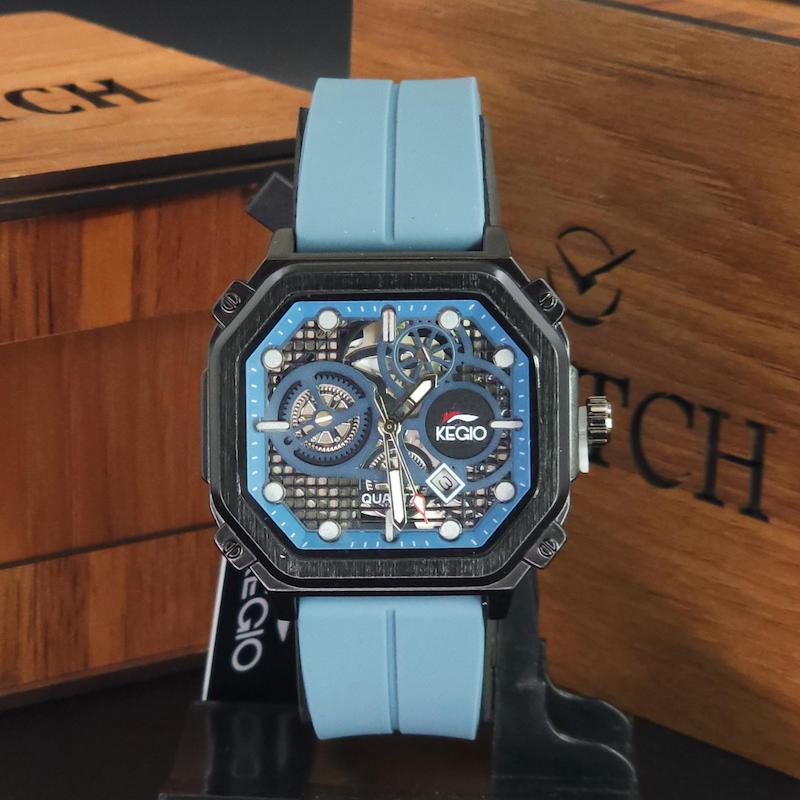ساعت مچی مردانه کی جیو Kegio K015 سبک 3 موتوره و تاریخ دار کد 3768