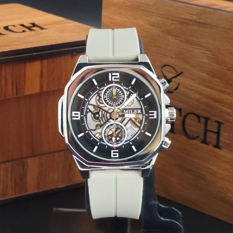 ساعت مچی مردانه میلر Miler A1113 سبک 3 موتوره و تاریخ دار کد 3774