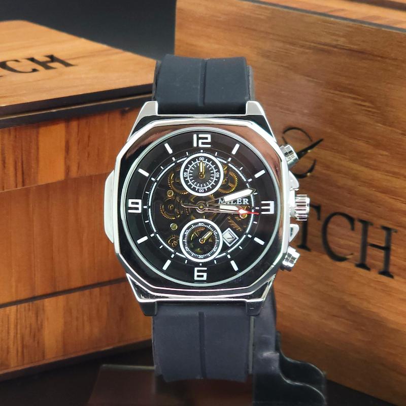 ساعت مچی مردانه میلر Miler A1113 سبک 3 موتوره و تاریخ دار کد 3776