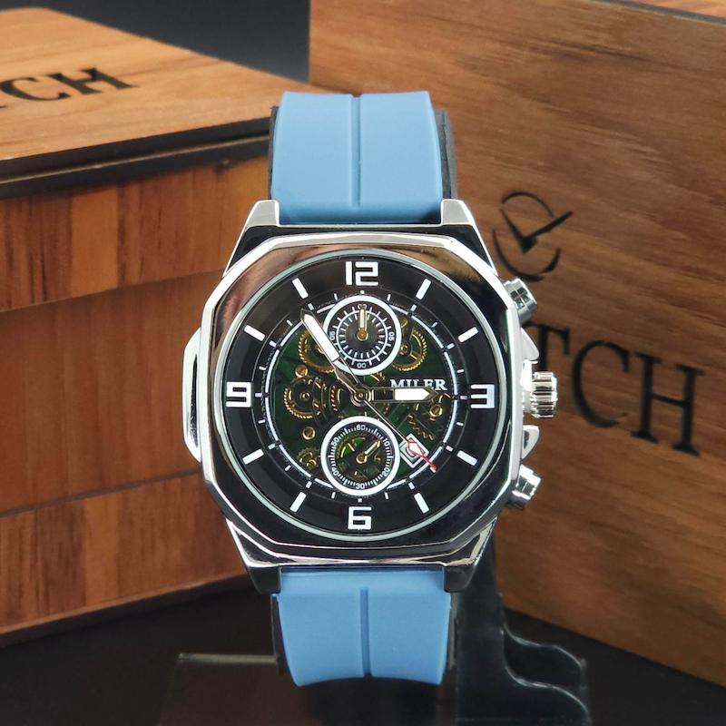 ساعت مچی مردانه میلر Miler A1113 سبک 3 موتوره و تاریخ دار کد 3778