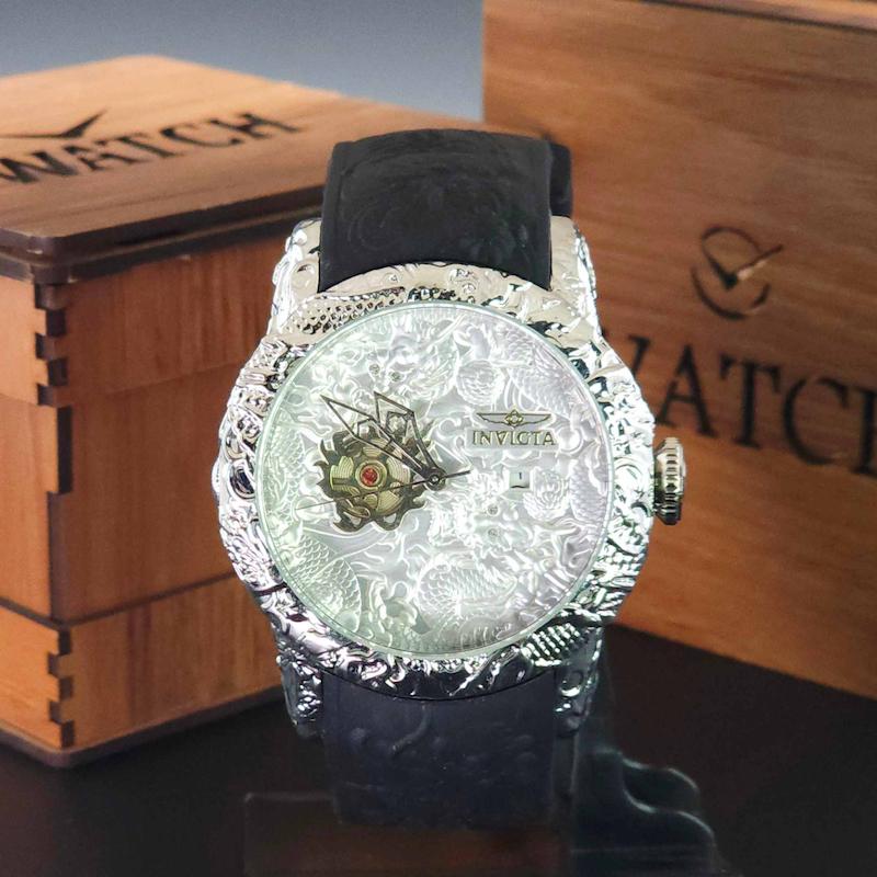 ساعت مچی مردانه اینویکتا یاکوزا Invicta yakuza با بند رابر و موتور کوارتز کد 3830