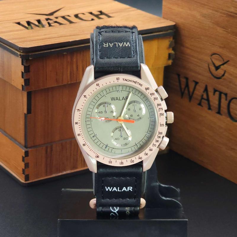 ساعت مچی مردانه و زنانه والار Walar WG0239 8251 طرح اومگا سواچ کد 3875