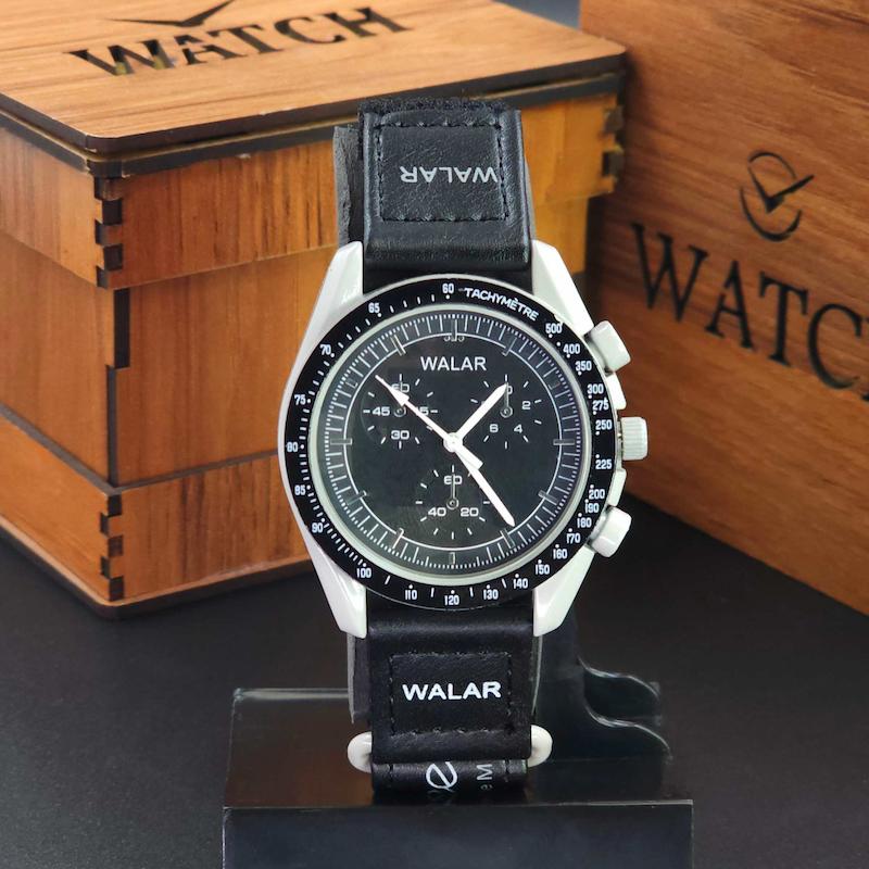 ساعت مچی مردانه و زنانه والار Walar WG0239 8251 طرح اومگا سواچ کد 3877