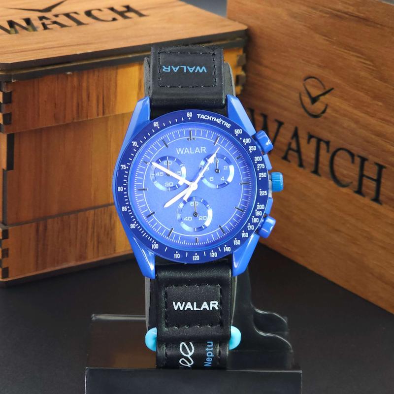 ساعت مچی مردانه و زنانه والار Walar WG0239 8251 طرح اومگا سواچ کد 3878