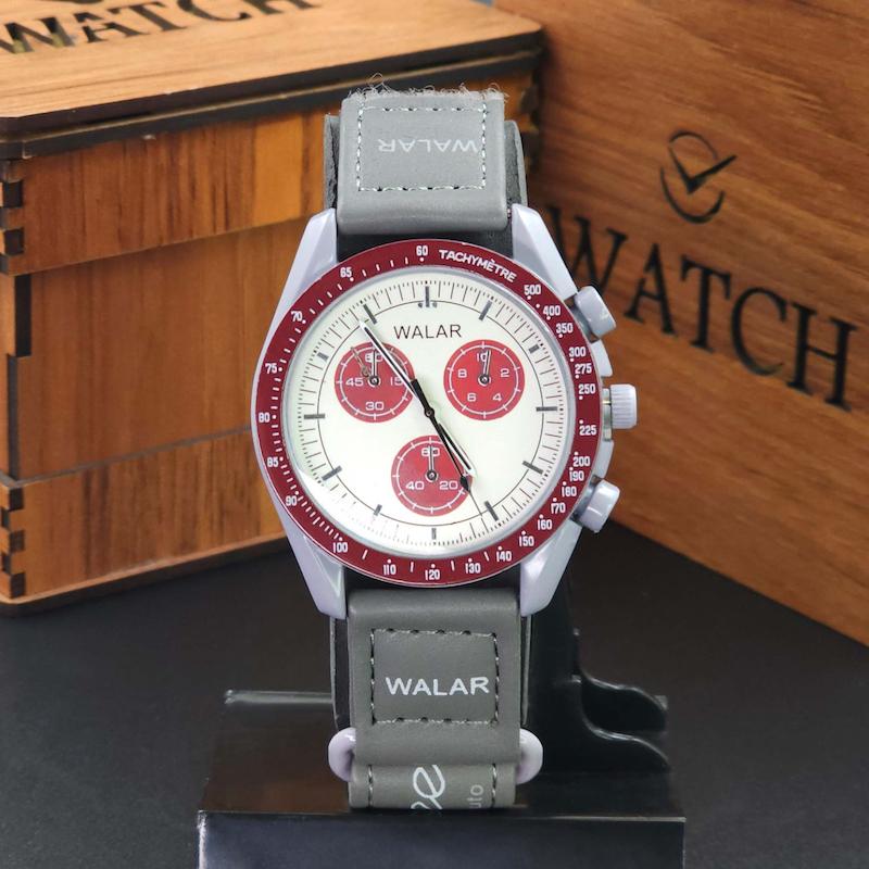 ساعت مچی مردانه و زنانه والار Walar WG0239 8251 طرح اومگا سواچ کد 3879