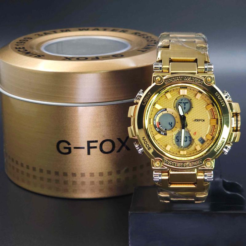 ساعت مچی مردانه جوفاکس، جی فوکس Joefox دو زمانه و دو موتوره کد 3984