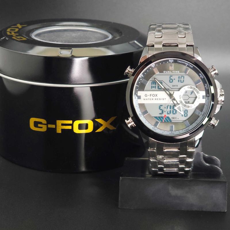 ساعت مچی مردانه جوفاکس، جی فوکس Joefox 1934 دو زمانه و دو موتوره کد 3988