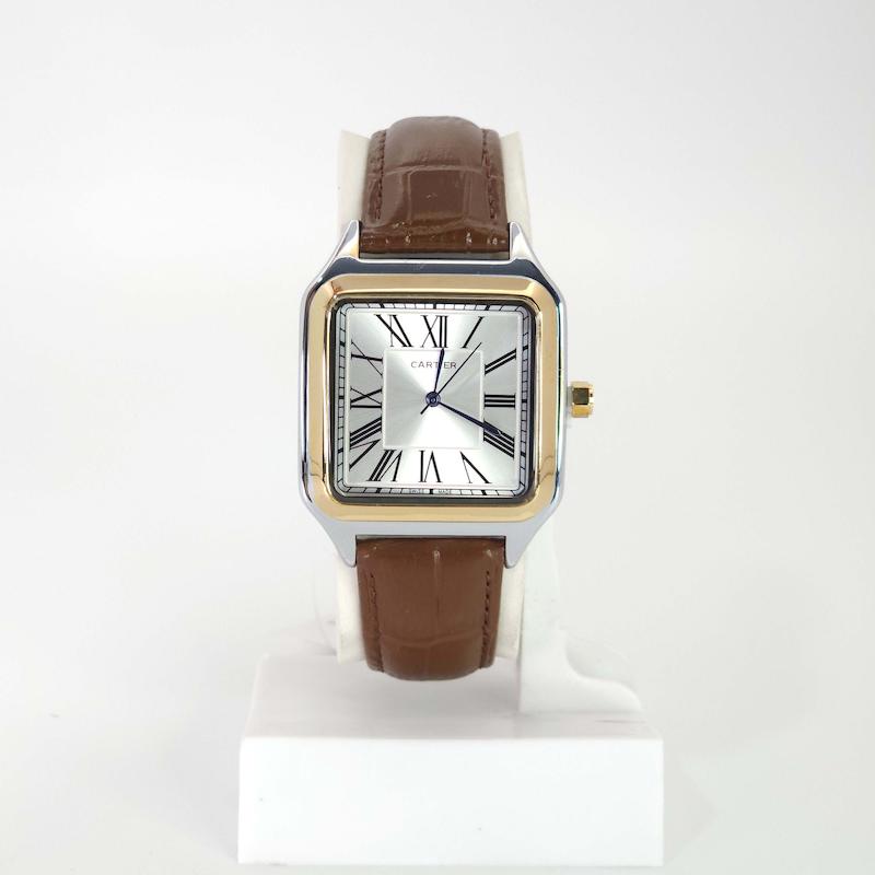 ساعت مچی مردانه کارتیر Cartier رنگ ثابت با بند چرم کد 4081