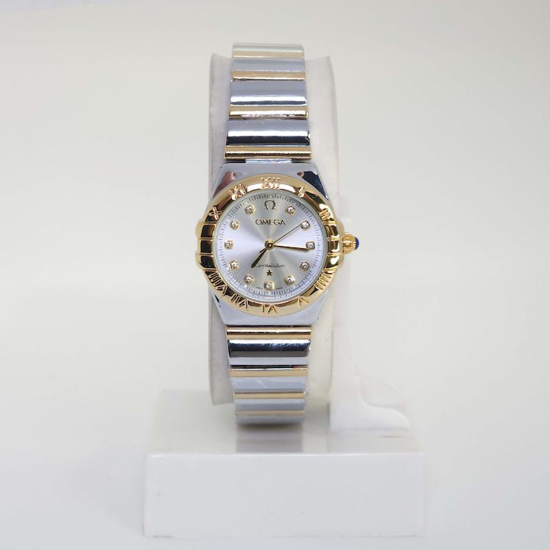 ساعت مچی زنانه امگا Omega تمام استیل با قفل پروانه ای کد 4147