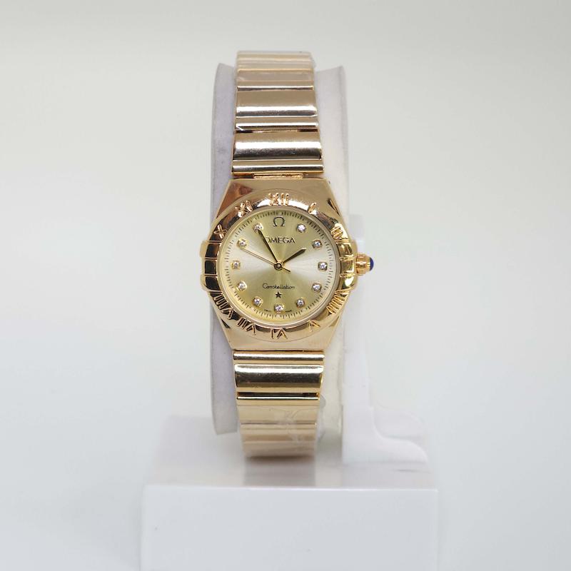 ساعت مچی زنانه امگا Omega تمام استیل با قفل پروانه ای کد 4152