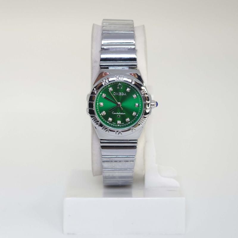 ساعت مچی زنانه امگا Omega تمام استیل با قفل پروانه ای کد 4153