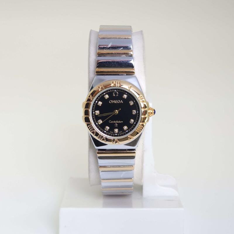 ساعت مچی زنانه امگا Omega تمام استیل با قفل پروانه ای کد 4154