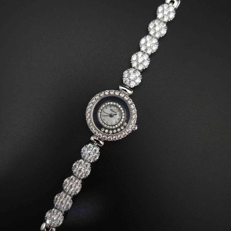 ساعت مچی زنانه چوپارد Chopard رنگ ثابت استیل316 با موتور کوارتز ژاپن کد 4249