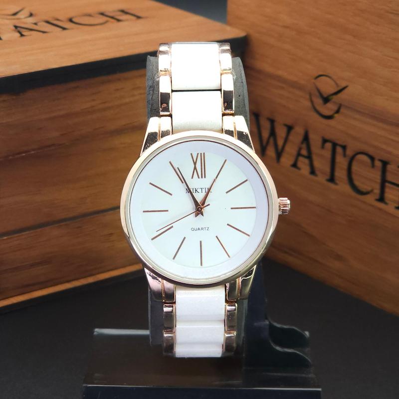 ساعت مچی زنانه میکتیک Miktik طراحی مینیمال مناسب تیپ های کژوال کد 4313