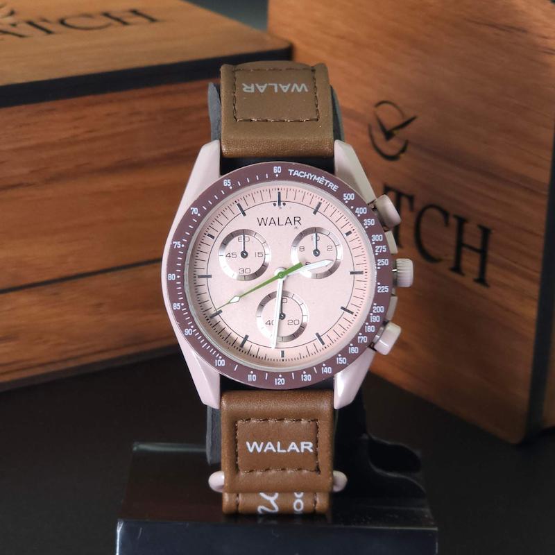 ساعت مچی مردانه و زنانه والار Walar WG0239 8251 طرح اومگا سواچ کد 4326
