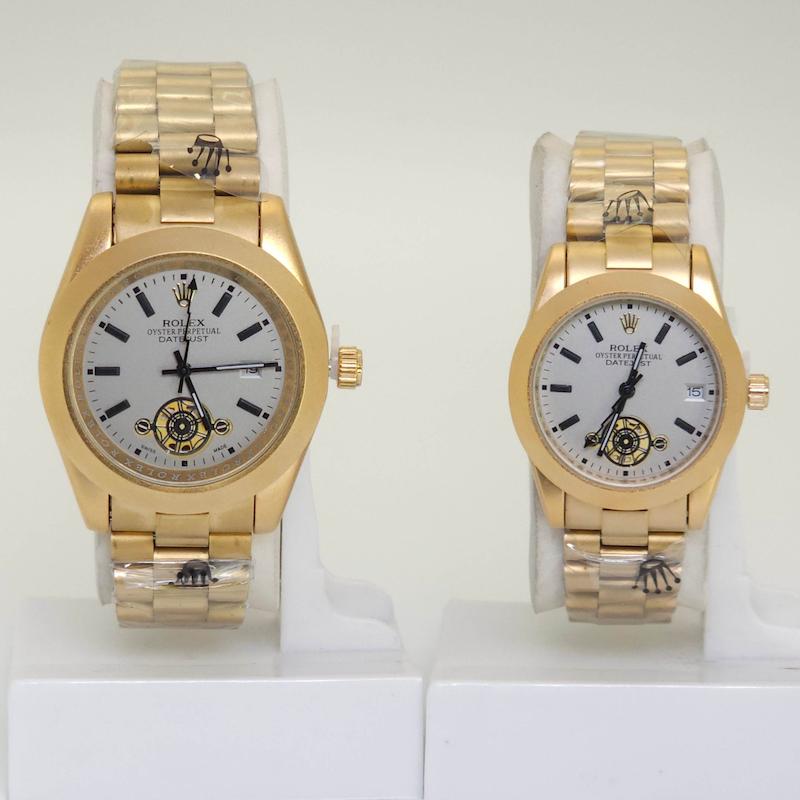 ساعت مچی ست مردانه و زنانه رولکس دیت جاست Rolex DateJust کد 4372