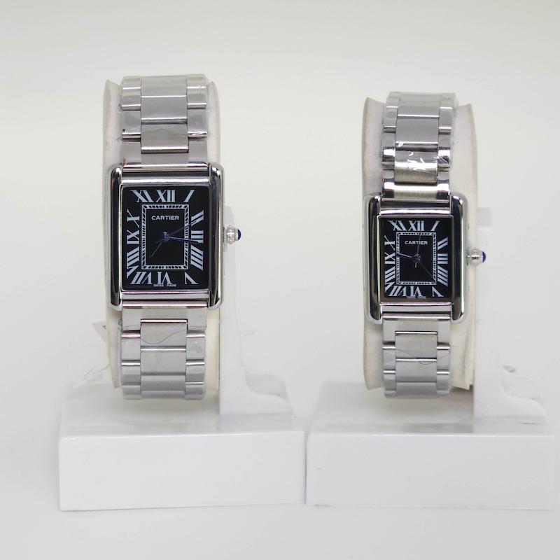 ساعت مچی ست مردانه و زنانه کارتیر Cartier با موتور کوارتز کد 4383