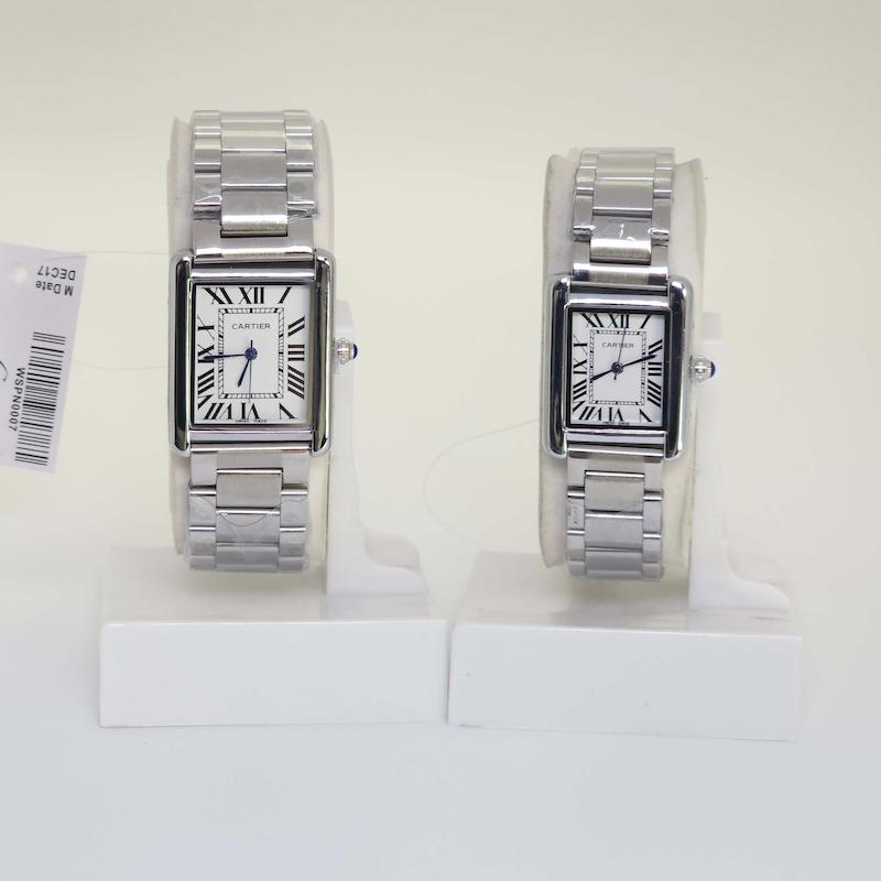 ساعت مچی ست مردانه و زنانه کارتیر Cartier با موتور کوارتز کد 4384